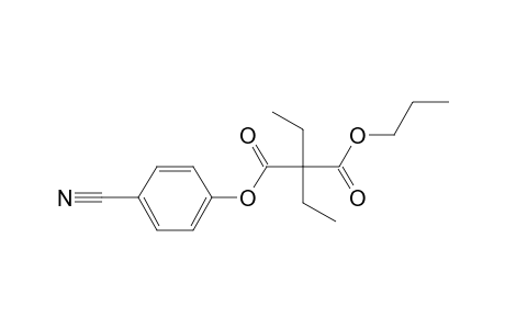 Diethylmalonic acid, 4-cyanophenyl propyl ester