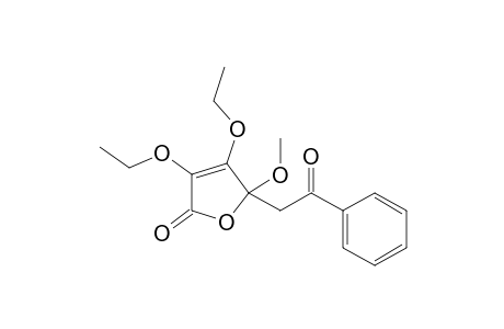 3,4-Diethoxy-5-methoxy-5-phenacyl-2-furanone