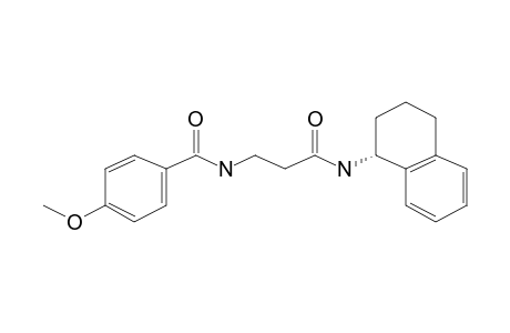 (R)-4-Methoxy-N-(3-oxo-3-((1,2,3,4-tetrahydronaphthalen-1-yl)amino)propyl)benzamide