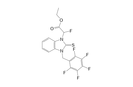 Ethyl 2-fluoro-2-(3-((perfluorophenyl)methyl)-2-thioxo-2,3-dihydro-1H-benzo[d]imidazol-1-yl)acetate