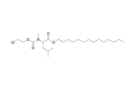 L-Leucine, N-(2-chloroethoxycarbonyl)-N-methyl-, tetradecyl ester