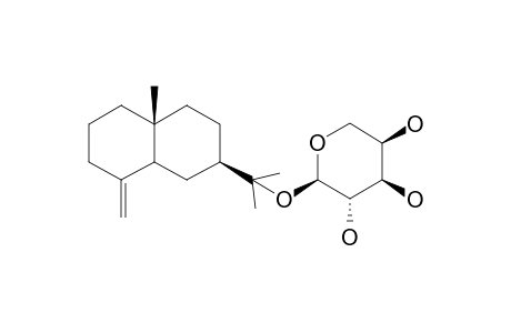 (+)-11-O-BETA-L-ARABINOPYRANOSYL-BETA-EUDESMOL