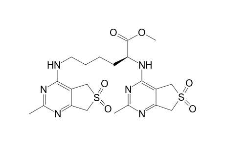 Methyl L-N.alpha.,N.epison.-Bis(2-methyl-6,6-dioxo-5,7-dihydrothieno[3,4-d]pyrimidin-4-yl)lysinate