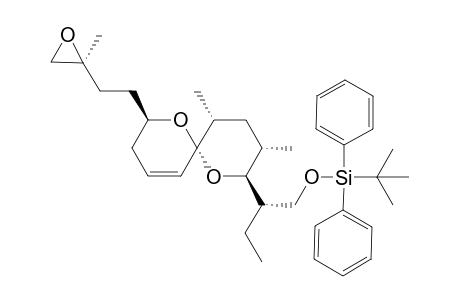 (1"S,2R,3'S,6R,8S,9S,11R)-8-[1"-[[(tert-Butyldiphenylsilyl)oxy]methyl]propyl]-9,11-dimethyl-2-(3',4'-epoxy-3'-methyl-1'-btyl)-1,7-dioxaspiro[5.5]undec-4-ene