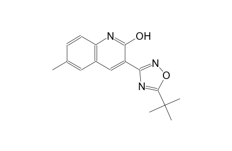 3-(5-tert-butyl-1,2,4-oxadiazol-3-yl)-6-methyl-2-quinolinol