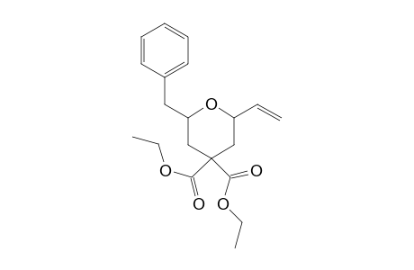 2-Ethenyl-4,4-diethoxycarbonyl-6-benzyltetrahydropyran isomer