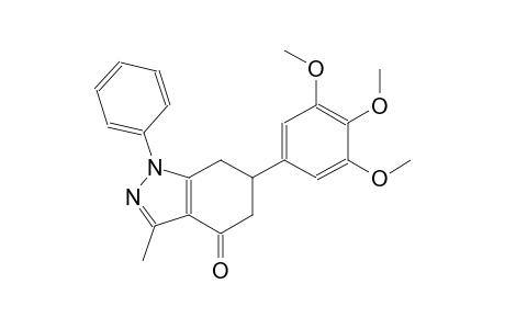 4H-indazol-4-one, 1,5,6,7-tetrahydro-3-methyl-1-phenyl-6-(3,4,5-trimethoxyphenyl)-