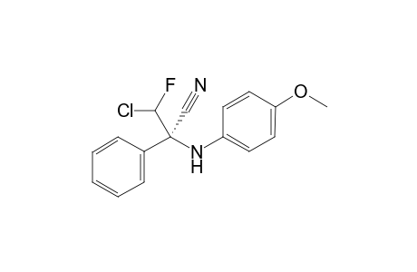 (2R)-3-Chloro-3-fluoro-2-((4-methoxyphenyl)amino)-2-phenylpropanenitrile