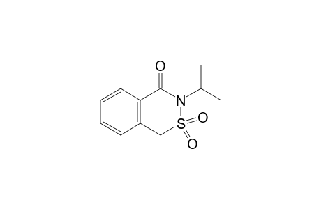 3-isopropyl-1H-2,3-benzothiazin-4(3H)-one, 2,2-dioxide