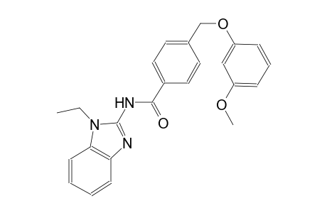 N-(1-ethyl-1H-benzimidazol-2-yl)-4-[(3-methoxyphenoxy)methyl]benzamide