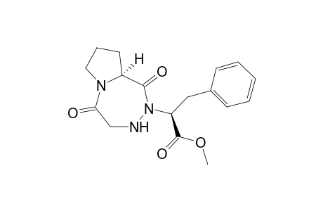 (2S)-2-[(9aS)-1,5-diketo-3,4,7,8,9,9a-hexahydropyrrolo[2,1-d][1,2,5]triazepin-2-yl]-3-phenyl-propionic acid methyl ester