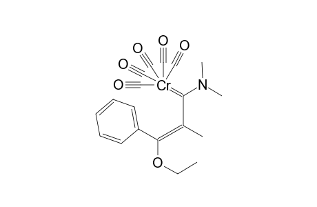 (E)-[1-(dimethylamino)-3-ethoxy-2-methyl-3-phenylpropenylidene]pentacarbonyl chromium