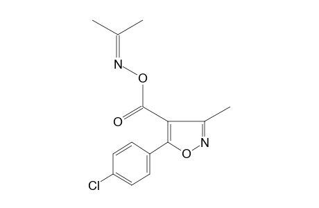 acetone, O-{[5-(p-chlorophenyl)-3-methyl-4-isoxazolyl]carbonyl}oximne