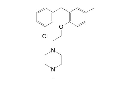 1-(2-(2-(3-Chlorobenzyl)-4-methylphenoxy)ethyl)-4-methylpiperazine