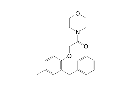 2-(2-Benzyl-4-methylphenoxy)-1-morpholinoethanone