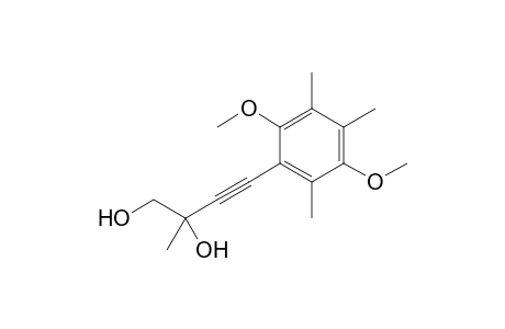 4-(2,5-dimethoxy-3,4,6-trimethyl-phenyl)-2-methyl-but-3-yne-1,2-diol