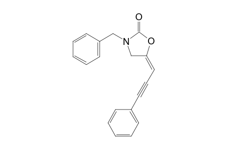 (E)-3-benzyl-5-(3-phenylprop-2-yn-1-ylidene)oxazolidin-2-one