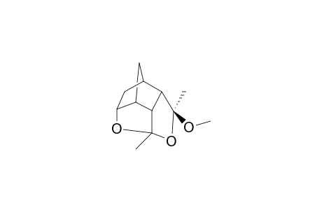 4,11-Dioxa-3,5-dimethyl-3-methoxytetracycloundecane Cage Compound