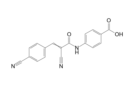 4-(2-Cyano-3-(4-cyanophenyl)acrylamide)benzoic acid