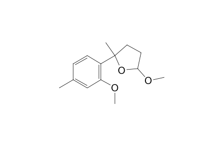 Furan, tetrahydro-5-methoxy-2-(2-methoxy-4-methylphenyl)-2-methyl-
