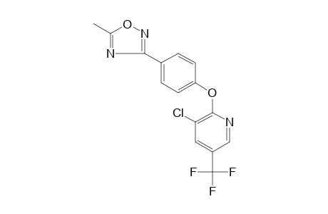 3-{p-{[3-chloro-5-(trifluoromethyl)-2-pyridyl]oxy}phenyl}-5-methyl-1,2,4-oxadiazole