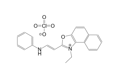 2-[(E)-2-anilinoethenyl]-1-ethylnaphtho[1,2-d][1,3]oxazol-1-ium perchlorate