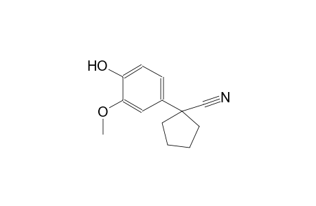 1-(4-Hydroxy-3-methoxyphenyl)cyclopentanecarbonitrile