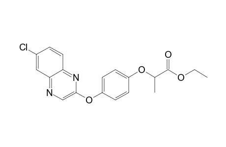 2-(4-[6-Chloro-2-quinoxalinyloxy]-phenoxy)-propanoic acid, ethyl ester