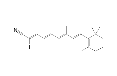 3,7-DIMETHYL-2-IODO-9-(2',6',6'-TRIMETHYL-1'-CYCLOHEXEN-1'-YL)-2,4,6,8-NONATETRAENENITRILE