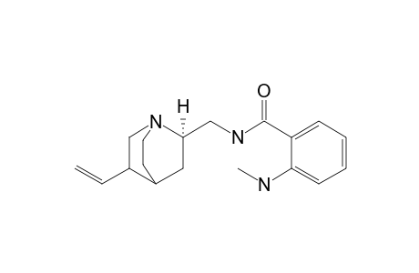 N-Methyl-N'-[(1S,2R)-5'-vinyl-1'-azabicyclo[2.2.2]oct-2'-ylmethyl]-anthranilamide