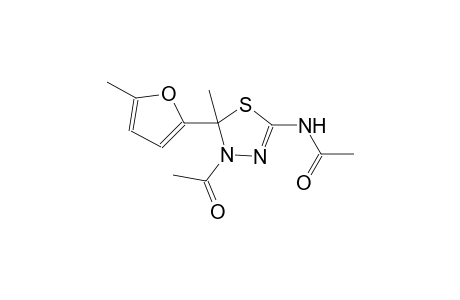 2-ACETAMINO-4-ACETYL-5-METHYL-5-(5-METHYL-2-FURYL)-DELTA-(2)-1,3,4-THIADIAZOLINE