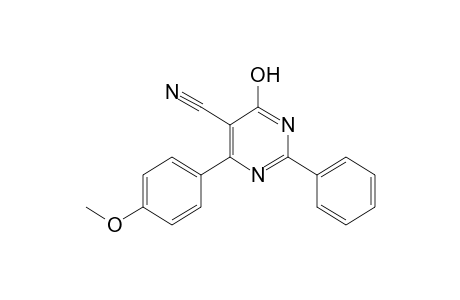 4-HYDROXY-6-(p-METHOXYPHENYL)-2-PHENYL-5-PYRIMIDINECARBONITRILE