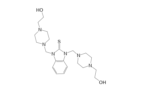 1,3-bis[[4-(2-hydroxyethyl)-1-piperazinyl]methyl]-2-benzimidazolethione