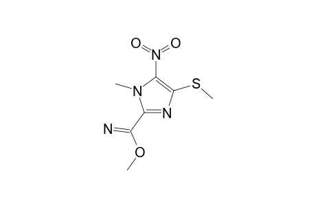 4-THIOMETHYL-2-(1-METHOXYIMINO)-1-METHYL-5-NITROIMIDAZOLE