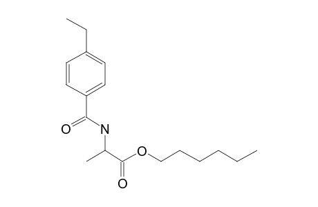 D-Alanine, N-(4-ethylbenzoyl)-, hexyl ester