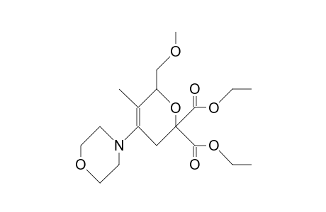 6-Methoxymethyl-5-methyl-4-morpholino-3,6-dihydro-2H-pyran-2,2-dicarboxylic acid, diethyl ester