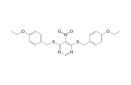 4,6-Bis[(4-ethoxybenzyl)sulfanyl]-5-nitropyrimidine