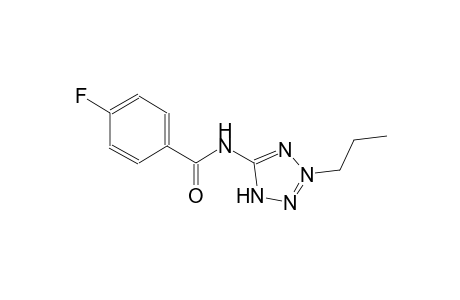 4-fluoro-N-(2-propyl-4H-1,2lambda~5~,3,4-tetraazol-5-yl)benzamide