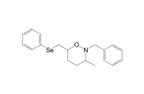 3,4,5,6-Tetrahydro-2-benzyl-3-methyl-6-[(phenylseleno)methyl]-2H-1,2-oxazine isomer