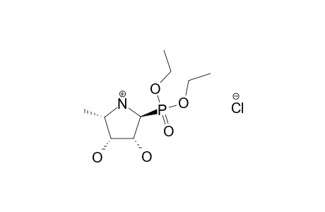 DIETHYL-(2S,3R,4R,5S)-3,4-DIHYDROXY-5-METHYLPYRROLIDINE-2-PHOSPHONATE-HYDROCHLORIDE