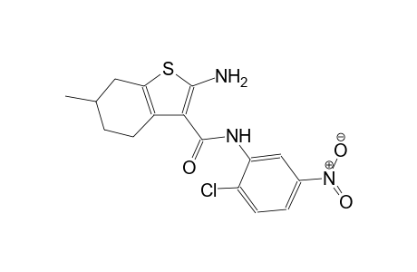 2-amino-N-(2-chloro-5-nitrophenyl)-6-methyl-4,5,6,7-tetrahydro-1-benzothiophene-3-carboxamide