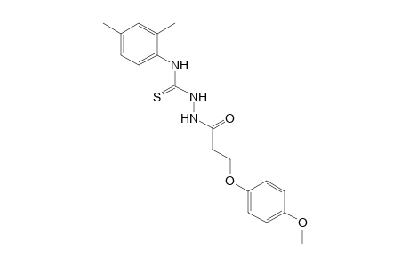 1-[3-(p-methoxyphenoxy)propionyl]-3-thio-4-(2,4-xylyl)semicarbazide