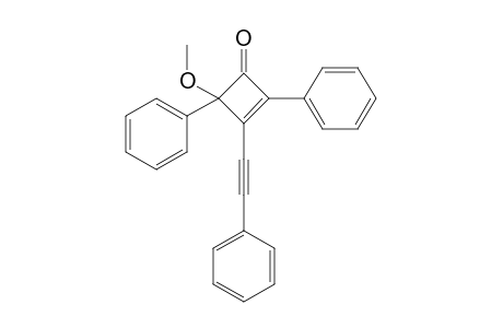 4-Methoxy-2,4-diphenyl-1-(2-phenylethynyl)cyclobuten-3-one