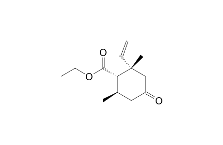 (1S,2S,6R)-2-ethenyl-2,6-dimethyl-4-oxo-1-cyclohexanecarboxylic acid ethyl ester