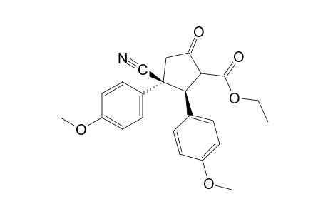 2,3-Trans-bis(p-methoxyphenyl)-3-cyano-5-oxocyclopentanecarboxylic acid, ethyl ester