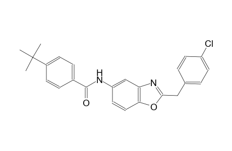 benzamide, N-[2-[(4-chlorophenyl)methyl]-5-benzoxazolyl]-4-(1,1-dimethylethyl)-