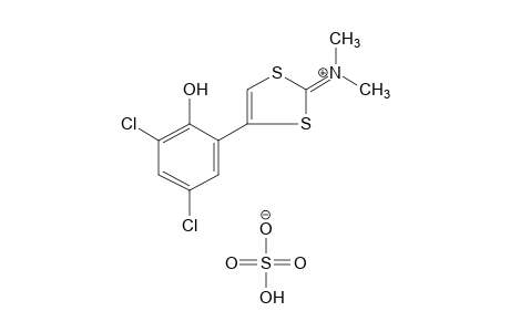 [4-(3,5-dichloro-2-hydroxyphenyl)-1,3-dithiol-2-ylidene]dimethylammonium hydrogen sulfate