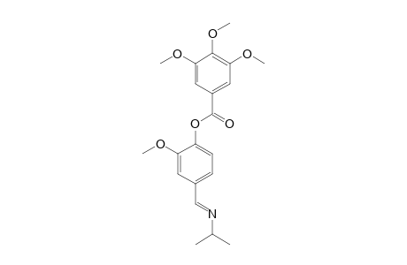 4-(N-isopropylformimidoyl)-2-methoxyphenol, 3,4,5-trimethoxybenzoate