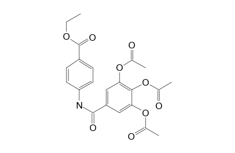 Benzamide, 3,4,5-tri(acetoxy)-N-(4-ethoxycarbonylphenyl)-