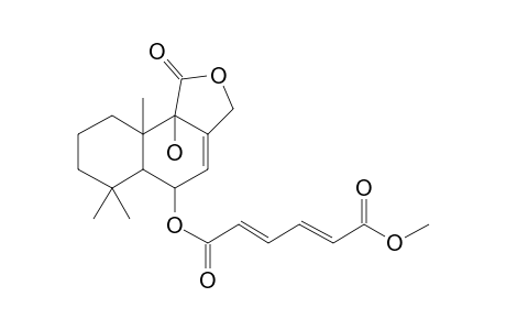 6-o-(9B-Hydroxy-6,6,9A-trimethyl-1-oxo-3,5,5A,7,8,9-hexahydrobenzo[E][2]benzofuran-5-yl) 1-o-methyl (2E,4E)-hexa-2,4-dienedioate